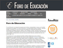 Tablet Screenshot of forodeeducacion.com